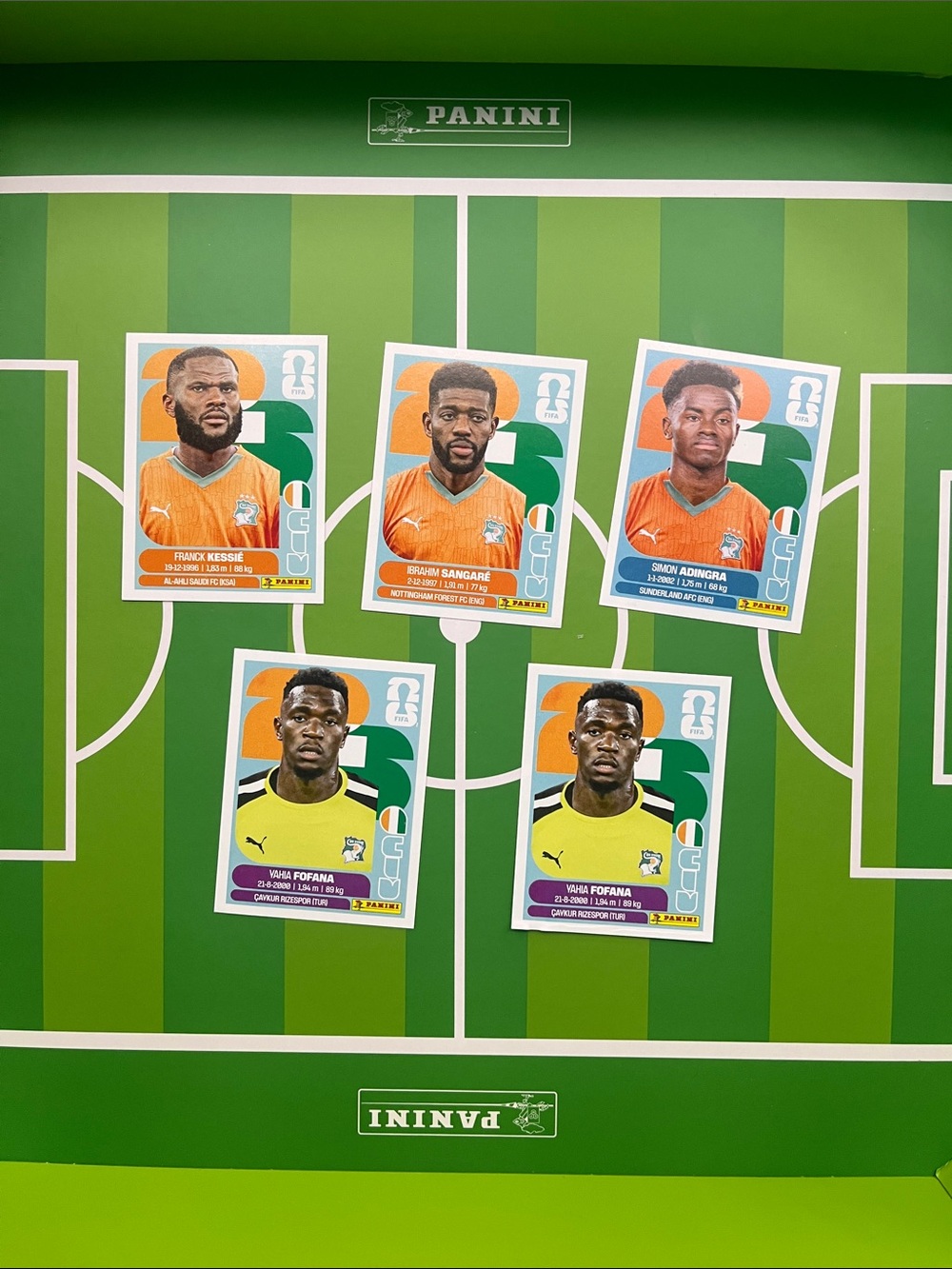 Côte d’lvoire (CIV) World Cup panini sticker collection